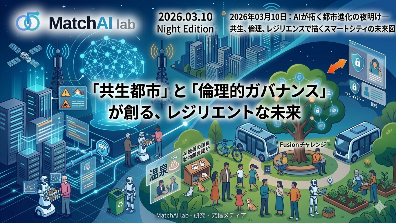 2026年03月10日：AIが拓く都市進化の夜明け―共生、倫理、レジリエンスで描くスマートシティの未来図【Night Edition】
